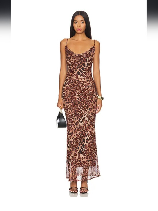 Sndys Dresses & Skirts - Skin Maxi Dress in Leopard